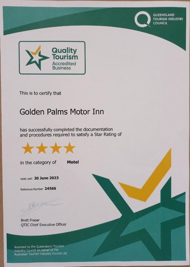 Golden Palms Motor Inn Bundaberg Exterior foto